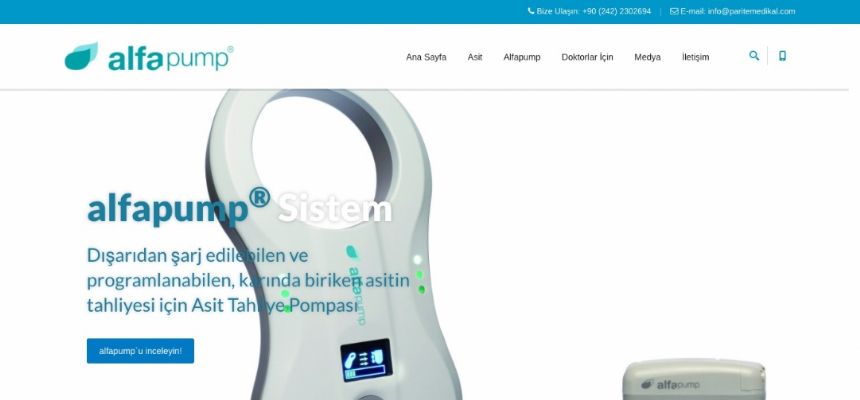 Alfapump Sistem için mikro web sitemiz yayında